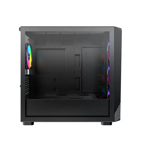 Montech carcasă mATX - X5M (B) - 4 x 120 mm A-RGB, USB-C - 3