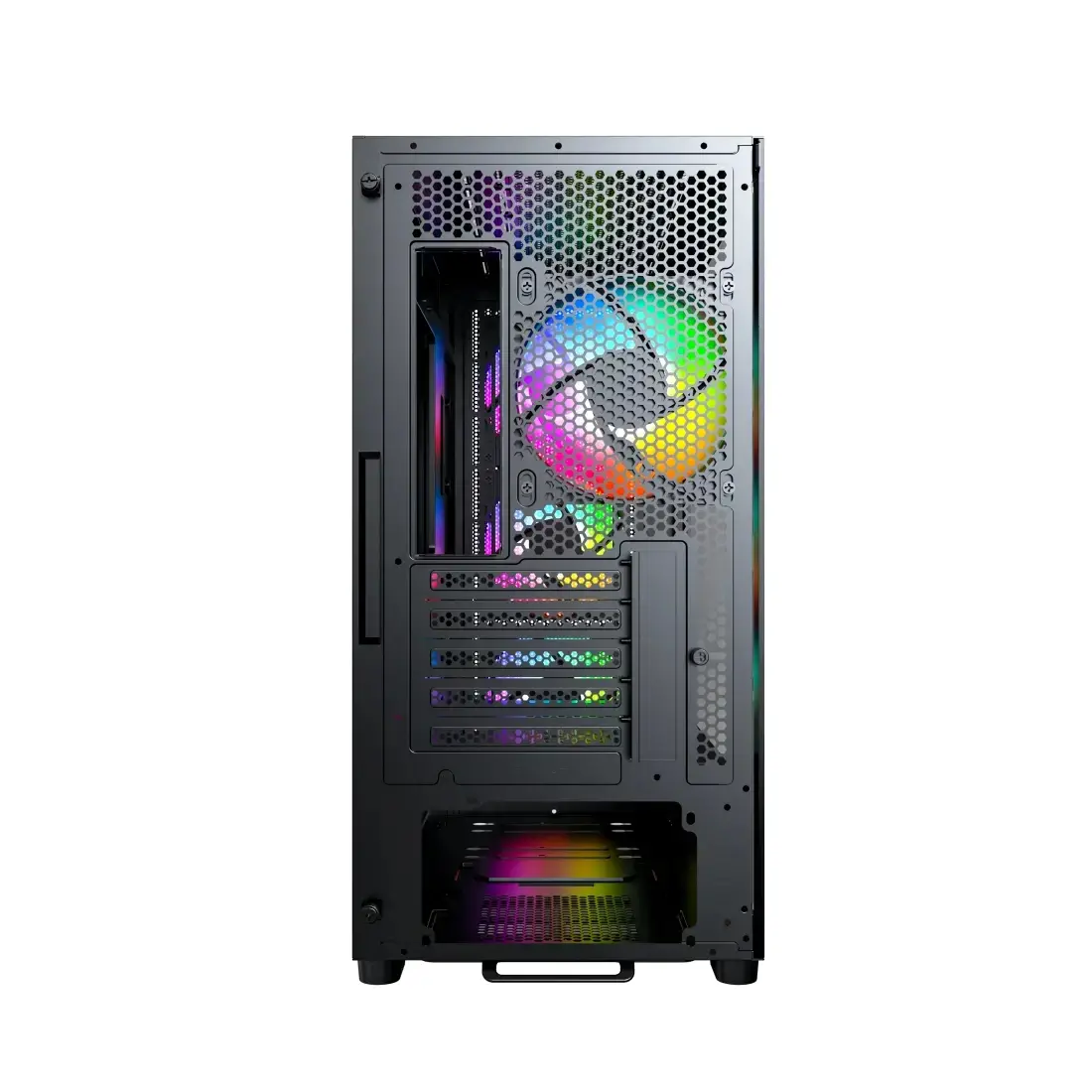 Montech кутия Case mATX - X5M (B) - 4 x 120 mm A-RGB, USB-C - image 4