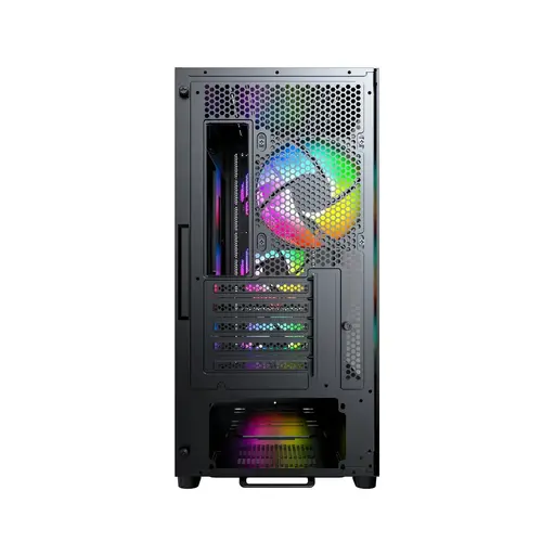 Montech carcasă mATX - X5M (B) - 4 x 120 mm A-RGB, USB-C - 5