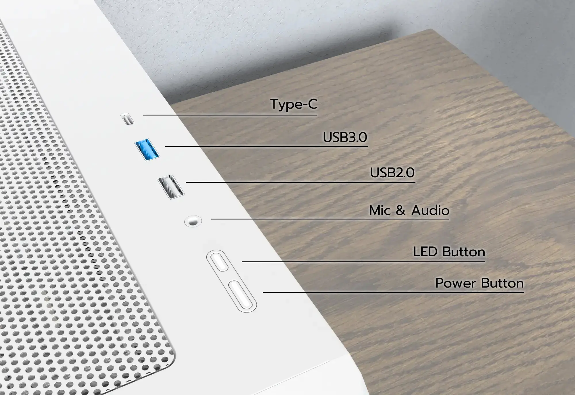 Montech кутия Case mATX - X5M (B) - 4 x 120 mm A-RGB, USB-C - image 7
