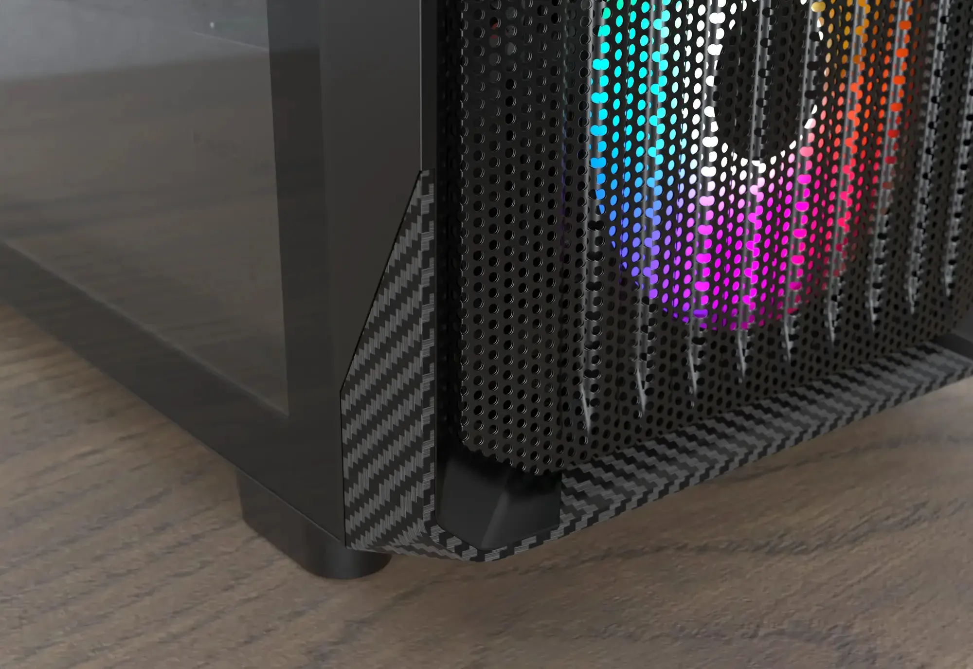 Montech κουτί mATX - X5M (B) - 4 x 120 mm A-RGB, USB-C - image 8