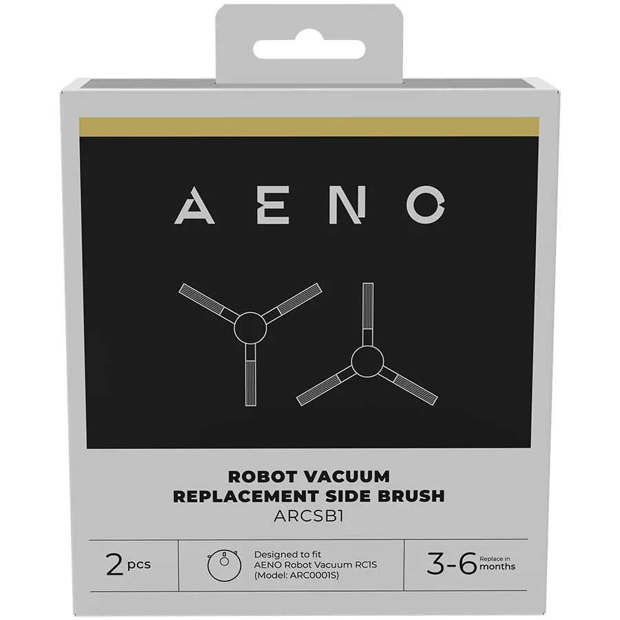 AENO Side brushes for robot vacuum cleaner RC1S with auto dust removal station, 2 pcs/set - image 1