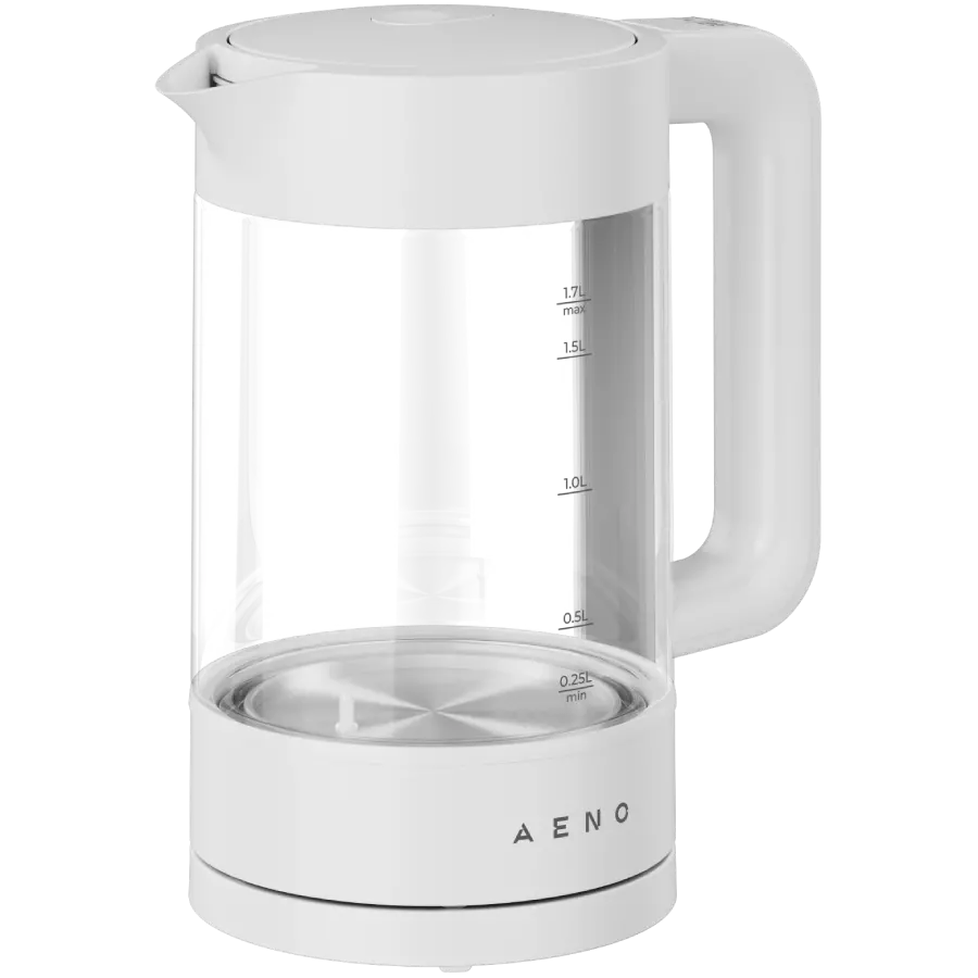 AENO EK5 Electric Kettle, 1.7L, Temp Control 40-100°C, Strix, White