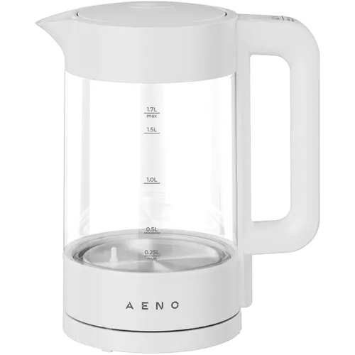 AENO EK5 Electric Kettle, 1.7L, Temp Control 40-100°C, Strix, White - 2
