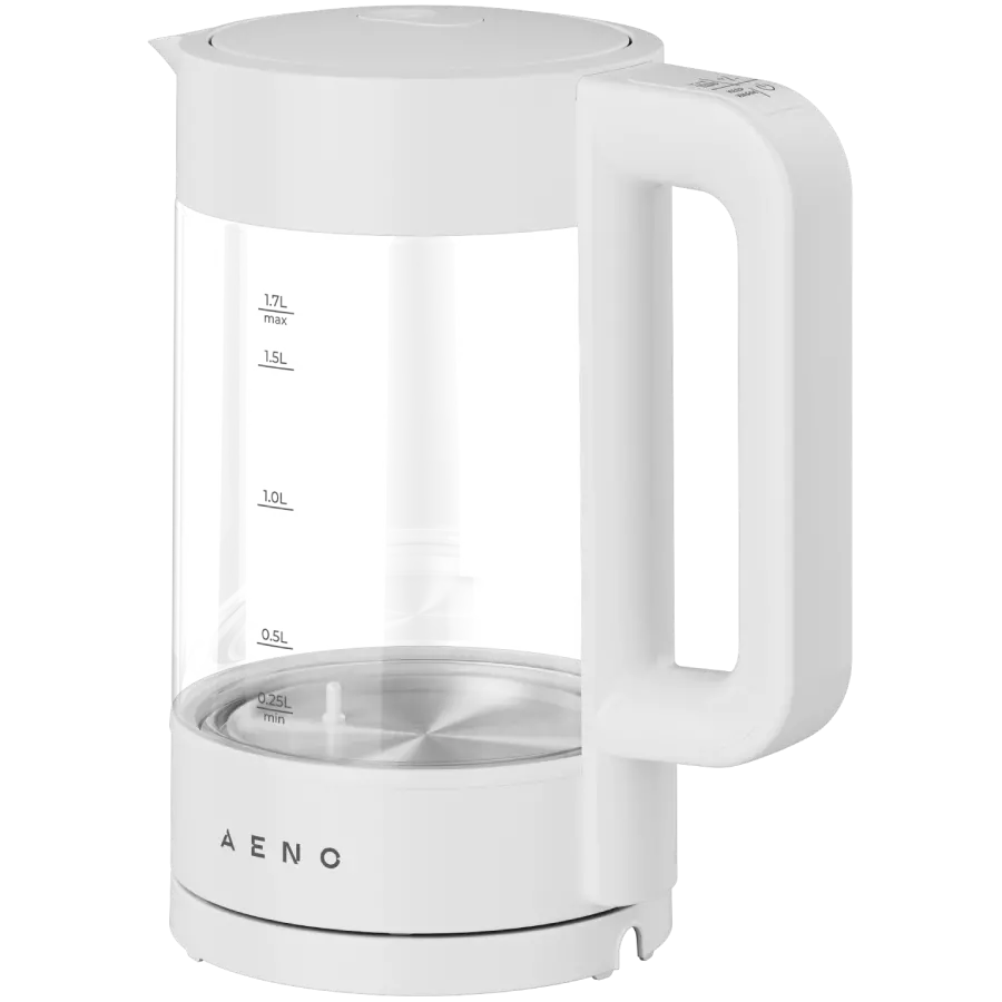 AENO EK5 Electric Kettle, 1.7L, Temp Control 40-100°C, Strix, White - image 2