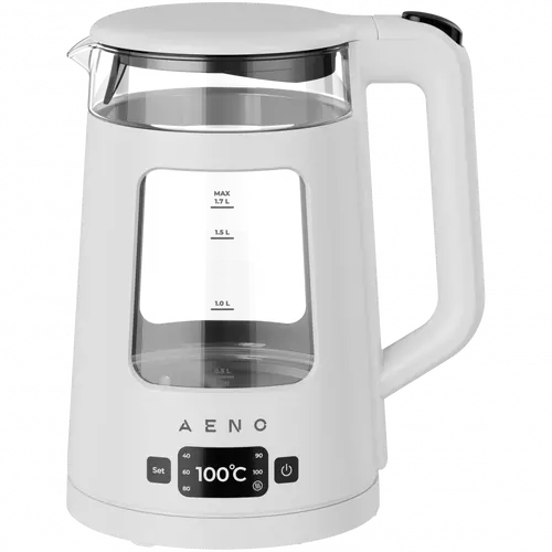 AENO Electric Kettle EK6: 1850-2200W, 2L, Strix, Square-shaped body, Transparent lid, High Resistant Glass, LED-Illumination, Auto Power Off, Dry tank Protection - image 1