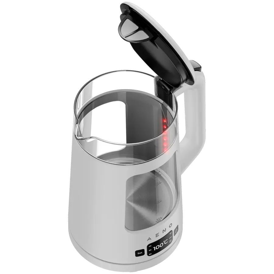 AENO Ηλεκτρικός βραστήρας EK6: 1850-2200W, 2L, Strix, τετράγωνο σώμα, διαφανές καπάκι, ανθεκτικό γυαλί, φωτισμός LED, αυτόματη απενεργοποίηση - image 7