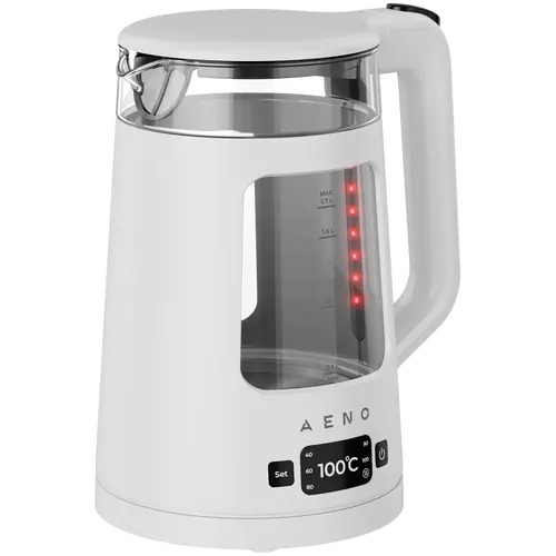 AENO Ηλεκτρικός βραστήρας EK6: 1850-2200W, 2L, Strix, τετράγωνο σώμα, διαφανές καπάκι, ανθεκτικό γυαλί, φωτισμός LED, αυτόματη απενεργοποίηση - 1