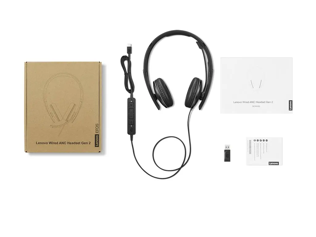 LENOVO Gen2 Headset on-ear wired USB-C black Certified for Microsoft Teams - image 6