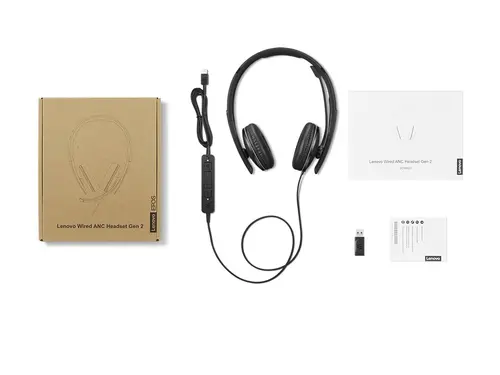LENOVO Gen2 Headset on-ear wired USB-C black Certified for Microsoft Teams - image 6