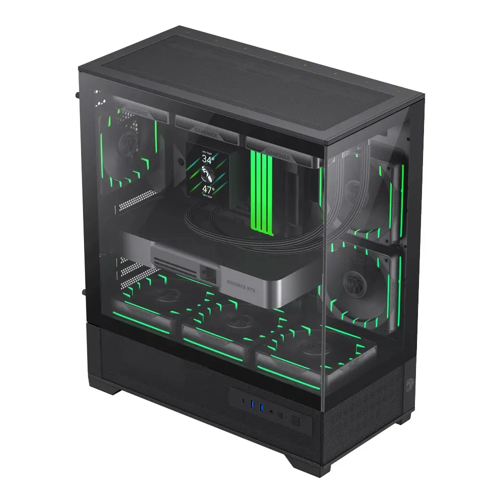 Gamemax κουτί Case EATX - Vista 2 AB - 3 x 120 mm Addressable RGB - image 1