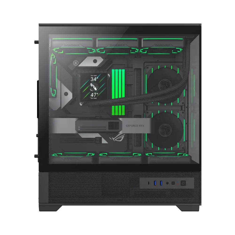 Gamemax κουτί Case EATX - Vista 2 AB - 3 x 120 mm Addressable RGB - image 2