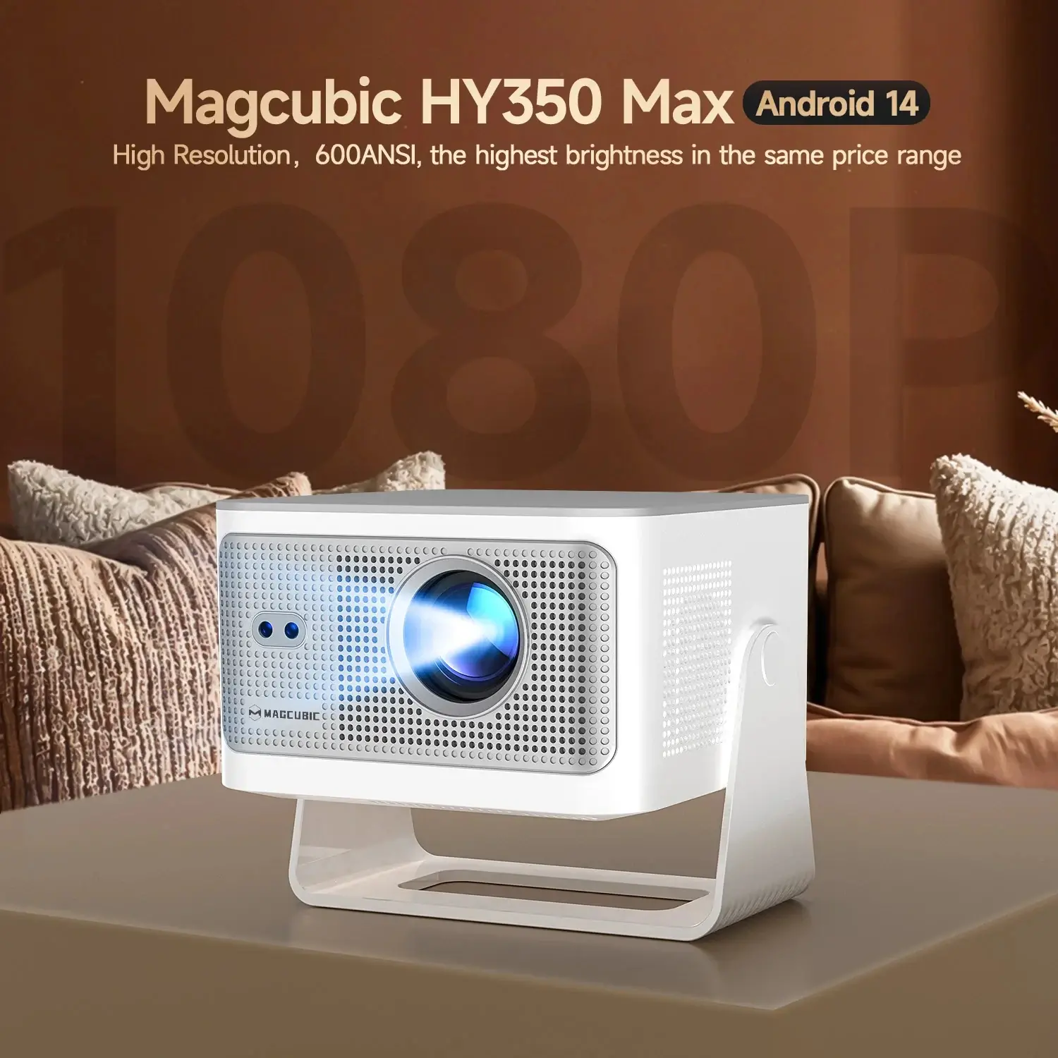 MagCubic proiector multimedia portabil HY350MAX - 8K, Android 14, Wi-Fi 6, Bluetooth 5.4 - image 2