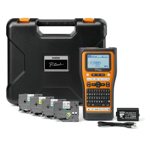 ПРОФЕСИОНАЛЕН ЕТИКЕТЕН ПРИНТЕР BROTHER - PT-E560BTSPQL1 (PTE560BTSPQL1) - комплект - PN PTE560BTSPQL1 (PT-E560BTSPQL1)