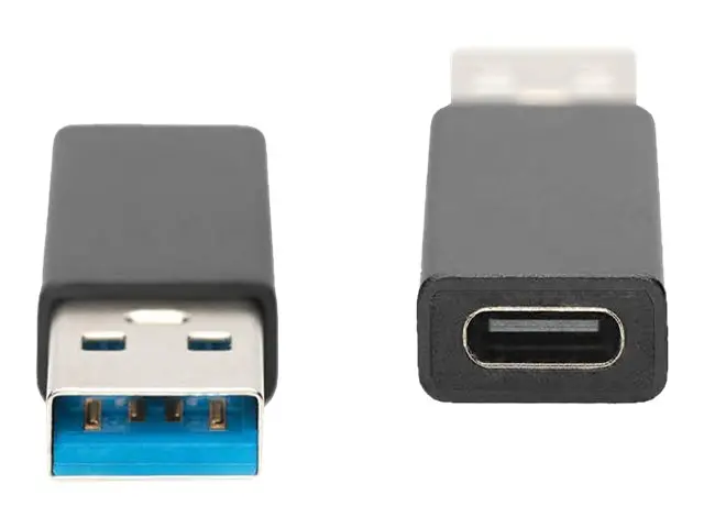 ΠΡΟΣΑΡΜΟΓΕΑΣ DIGITUS - USB-A σε USB-C - Μαύρο - PN AK-300524-000-S