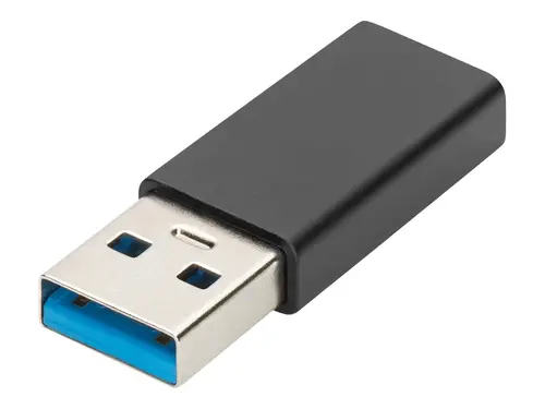 АДАПТЕР DIGITUS - USB-A to USB-C - Black - PN AK-300524-000-S - image 1