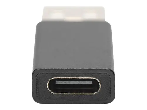 АДАПТЕР DIGITUS - USB-A to USB-C - Black - PN AK-300524-000-S - image 2