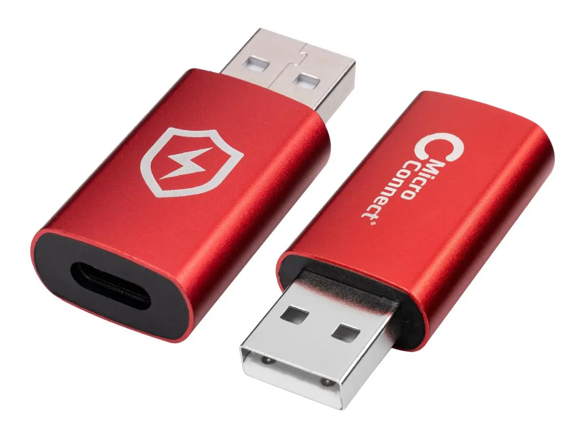 АДАПТЕР ЗА БЛОКИРАНЕ НА ДАННИ MicroConnect Safe Charge USB-A към C - PN MC-ACADAP-SC - image 1