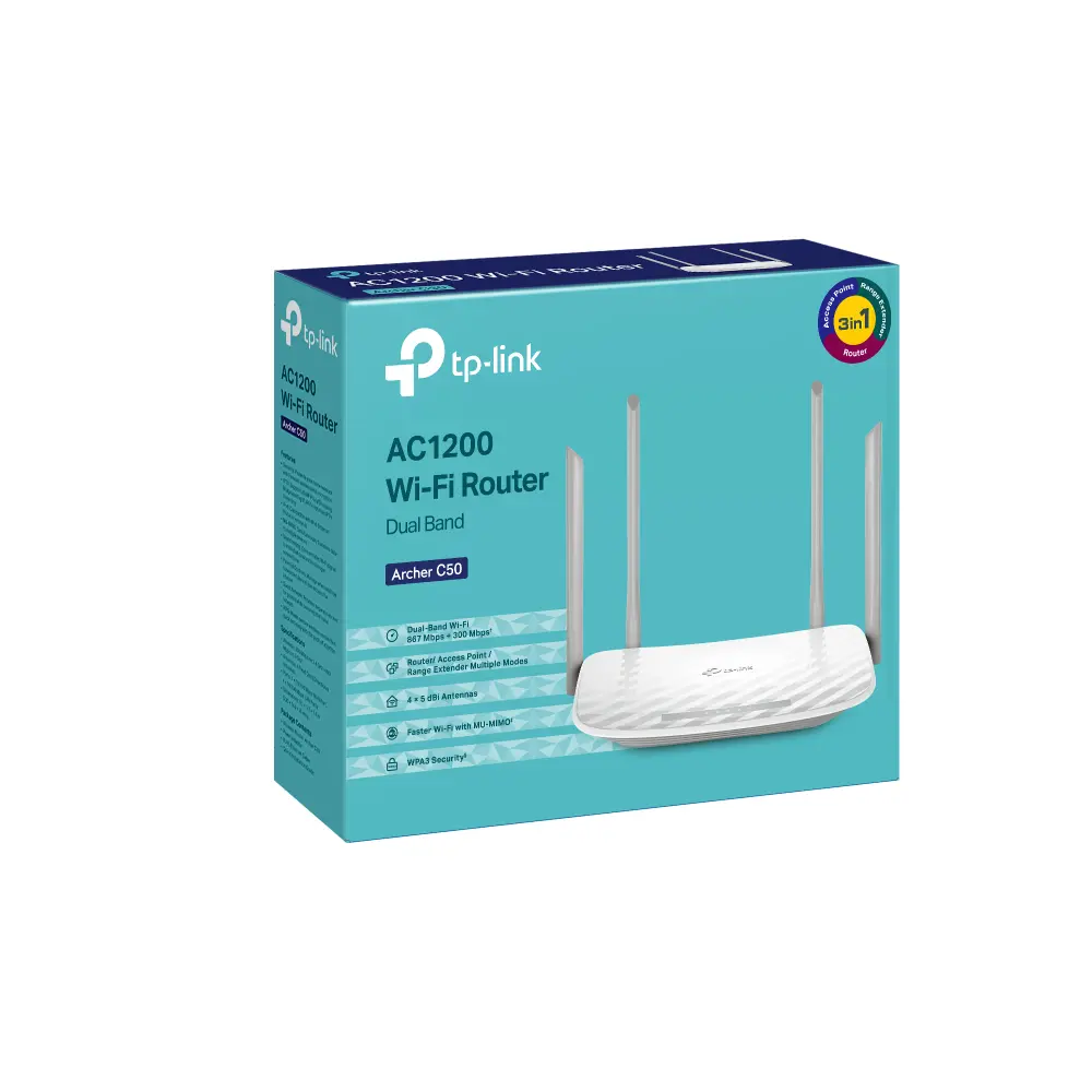 РУТЕР TP-LINK ARCHER C50 - White - PN ARCHER C50 - image 4