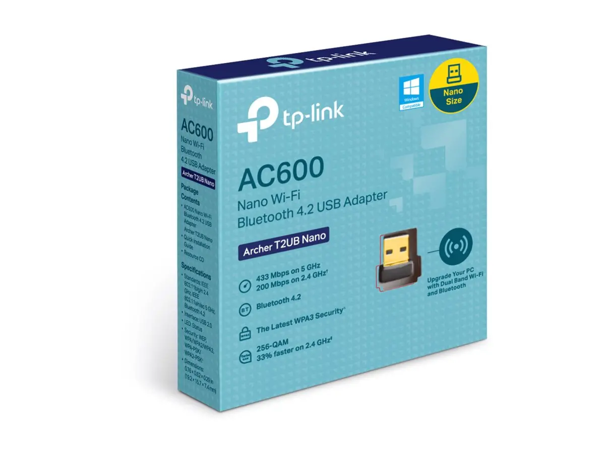 АДАПТЕР TP-LINK ARCHER T2UB NANO - Black - PN TPLACT2UBN - image 1