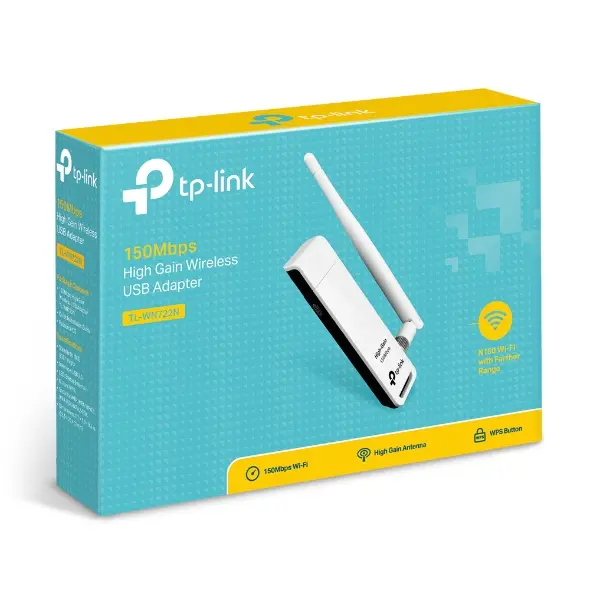 АДАПТЕР TP-LINK WN722N - USB 2.0 - 802.11b/g/n- PN TPLWN722N - image 3