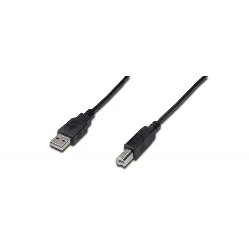 КАБЕЛ USB DIGITUS - USB 2.0  to USB-B - 5m - Black - PN AK-300105-050-S