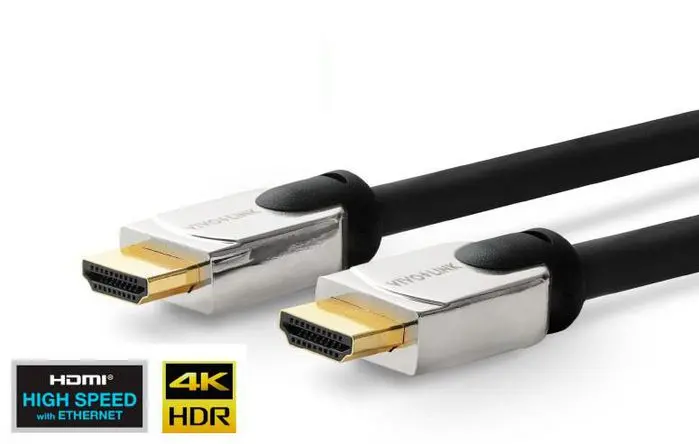 КАБЕЛ VIVOLINK PRO HDMI с метална глава - HDMI Type-A към HDMI Type-D - 0,5 m - Black - PN PROHDMIHDM0.5 - image 1