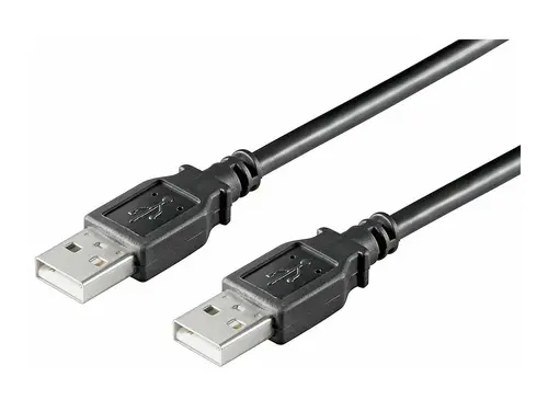 КАБЕЛ MICROCONNECT USB 2.0 - USB-A към USB-A - 0,1 m - Black - PN USBAA01B
