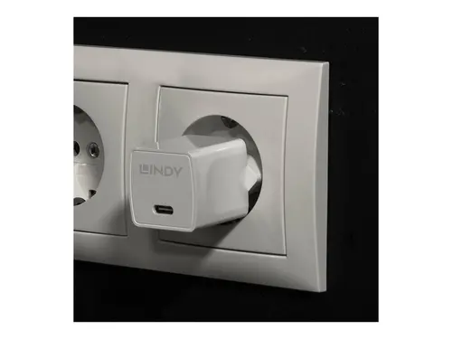 ADAPTOR DE ALIMENTARE LINDY - USB-C - 20W - Power Delivery 3.0 - 100-240VAC - 50/60Hz - 0.6A - Alb - PN 73410 - 5