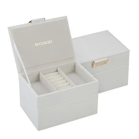 Кутия за бижута цвят бяло - ROSSI