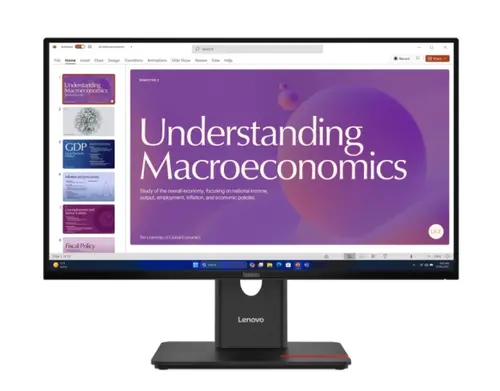 Монитор, Lenovo ThinkVision T24D-40 23.8" IPS, 16:9, 1920x1080, 1500:1, 4/6ms, 120Hz, HDMI, DP, RJ-45, USB, Tilt, Swivel, Pivot, Height Adjust Stand - image 1