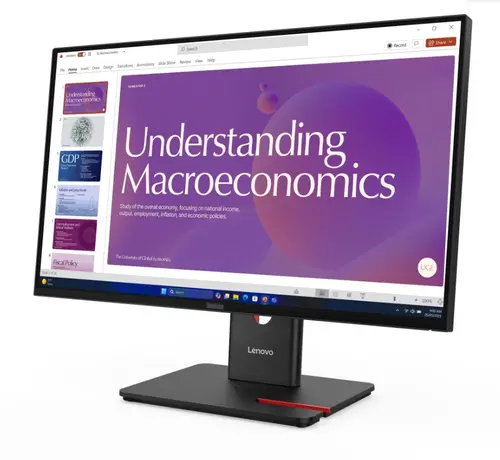 Монитор, Lenovo ThinkVision T24D-40 23.8" IPS, 16:9, 1920x1080, 1500:1, 4/6ms, 120Hz, HDMI, DP, RJ-45, USB, Tilt, Swivel, Pivot, Height Adjust Stand