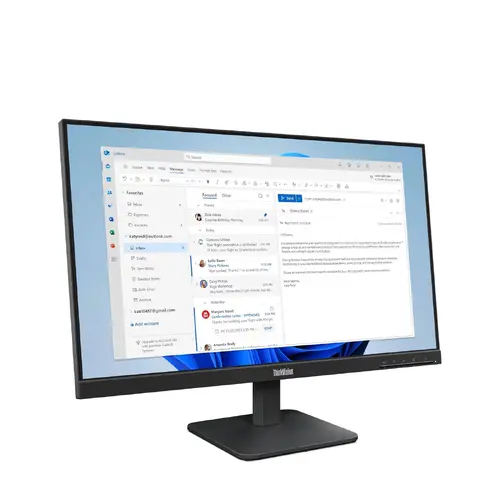 Монитор, Lenovo ThinkVision S24-4e 23.8" IPS WLED, 1920x1080, 16:9, 4ms, 100Hz, 250 cd/m2, 1300:1, HDMI, VGA, Tilt - image 1