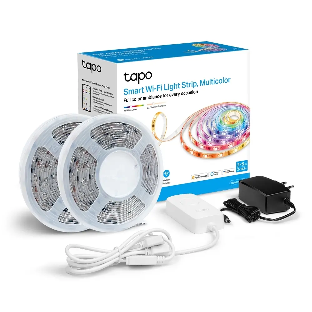 LED лента TP-Link Tapo L930-10, WiFi, 2x 5м., 13.5W, многоцветна, многозонова - image 6