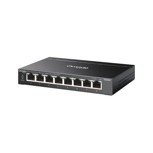 Комутатор TP-LINK ES208GP,Omada 8 порта Easy Managed Switch с 8x PoE+ - image 2