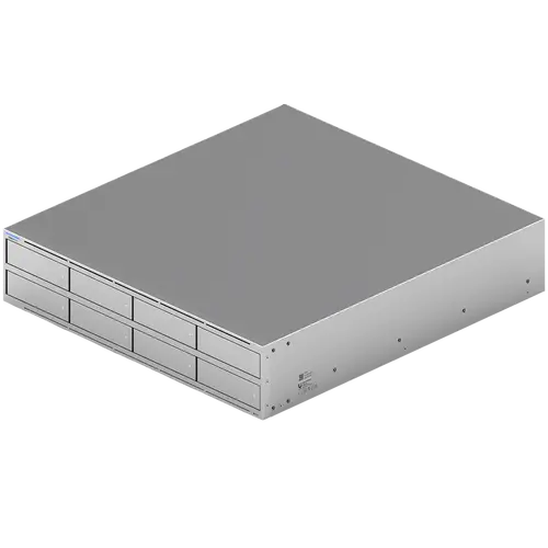 Ubiquiti UNAS-Pro-8-EU NAS 2U pentru rack cu (8) sloturi HDD de 2.5/3.5" și (2) sloturi cache M.2 NVMe SSD, oferind acces mai rapid, latență mai mică - 1