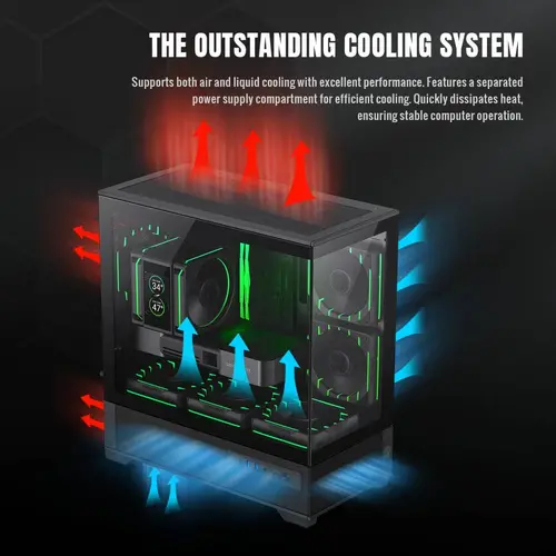 Gamemax кутия Case EATX - Vista 2 MB - 3 x 120 mm Addressable RGB - image 10