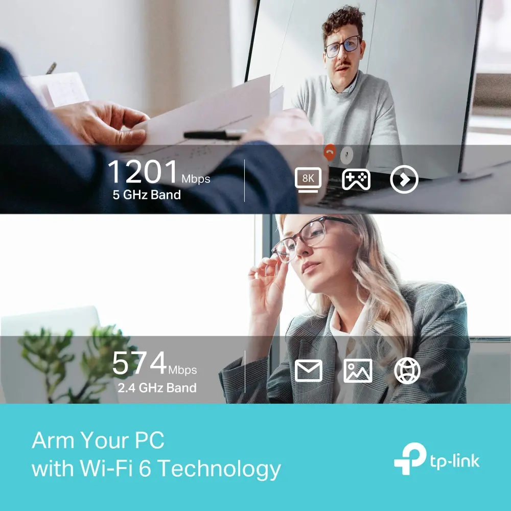 Безжичен адаптер TP-LINK Archer TX35U Plus, AX1800,двулентов,USB 3.0, - image 4