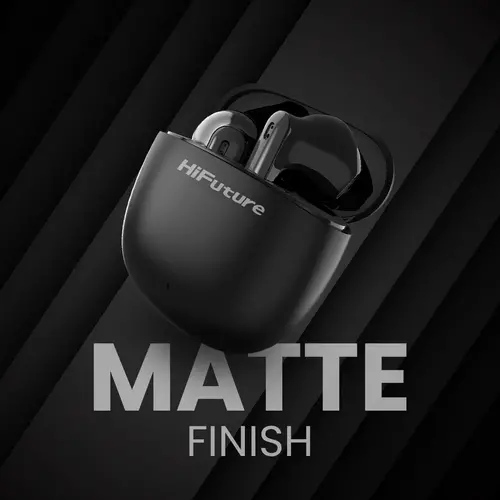 Ακουστικά, HiFuture ColorBuds2 μαύρα, Fashion TWS Earbuds, *5+15 ώρες αναπαραγωγής, Bluetooth 5.3, driver 10MM, απαλά μπάσα, άνετη εφαρμογή, επιλογή - 2