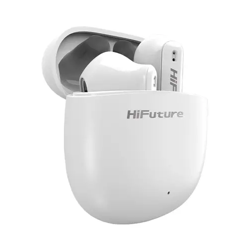 Слушалки, HiFuture ColorBuds2 White, Fashion TWS Earbuds, *5+15hours Play time,  Bluetooth 5.3, 10MM Driver, Soft Bass, Comfort Fit, Colorful option - image 1
