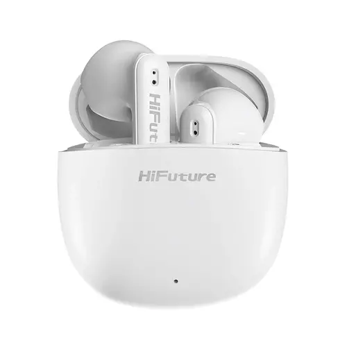 Слушалки, HiFuture ColorBuds2 White, Fashion TWS Earbuds, *5+15hours Play time,  Bluetooth 5.3, 10MM Driver, Soft Bass, Comfort Fit, Colorful option