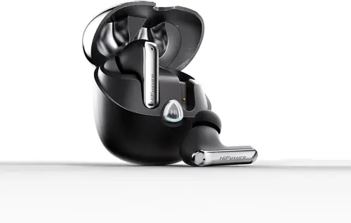 Căști, HiFuture SonicAir negre, 4 microfoane ENC, 35 de ore de redare, Wireless 5.3, driver 10MM, bas discret, potrivire confortabilă - 2