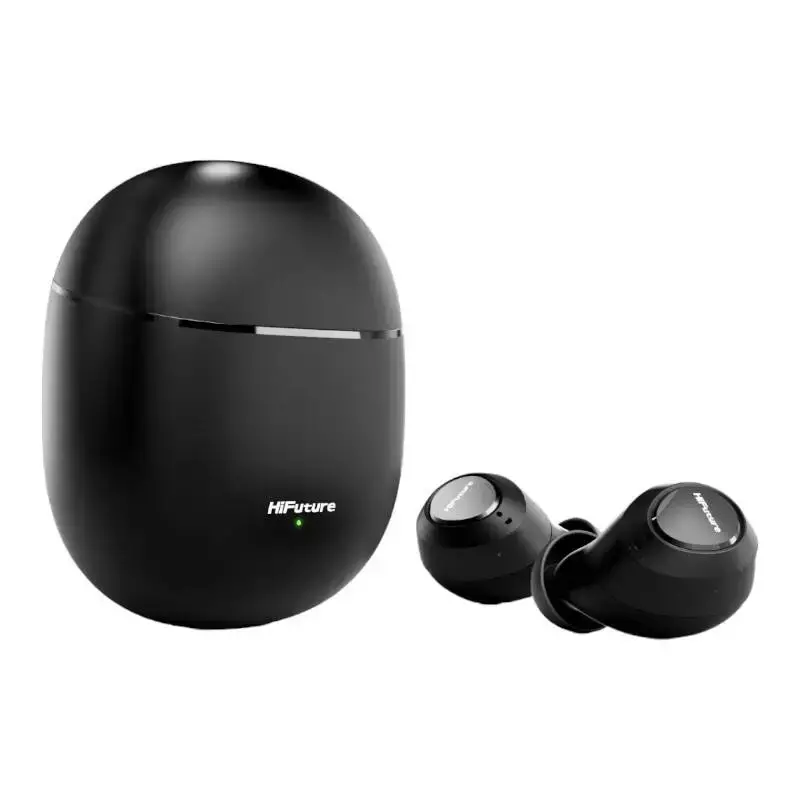 Слушалки, HiFuture OlymBuds3 Black, Comfort Fit TWS Earbuds, Powerful Bass, 25Hours Playtime, Wireless 5.3, 6MM Driver, Comfort Fit, Super Light Weight - image 2