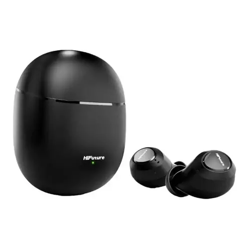 Căști, HiFuture OlymBuds3 negre, Comfort Fit TWS Earbuds, bas puternic, 25 de ore de redare, Wireless 5.3, driver 6MM, potrivire confortabilă, foarte - 3