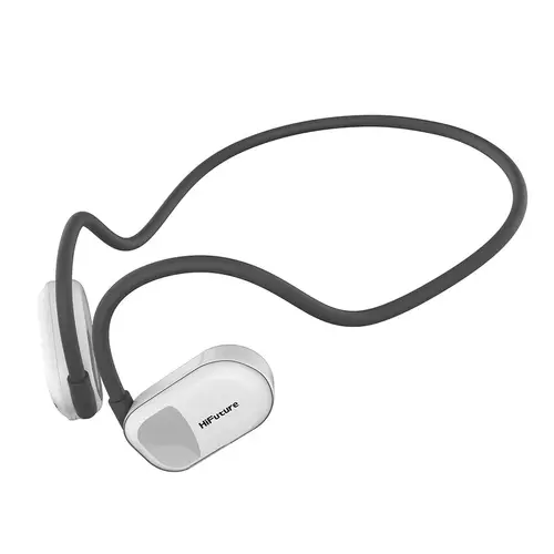 Слушалки, HiFuture FutureMate Grey White, Open Ear Comfort, Bluetooth 5.3, Dual Mics ENC Calling System, Playtime up to 8 Hours, IPX5 Waterproof, Extra Bass Boost - image 2