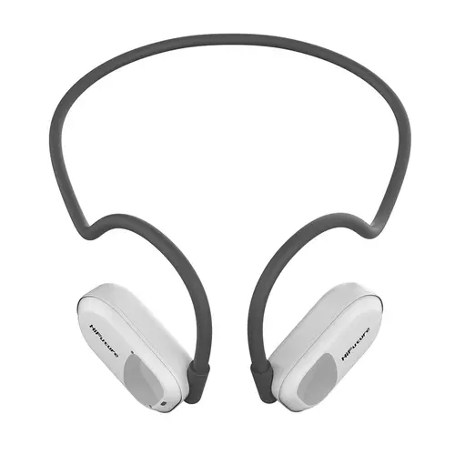 Слушалки, HiFuture FutureMate Grey White, Open Ear Comfort, Bluetooth 5.3, Dual Mics ENC Calling System, Playtime up to 8 Hours, IPX5 Waterproof, Extra Bass Boost - image 3