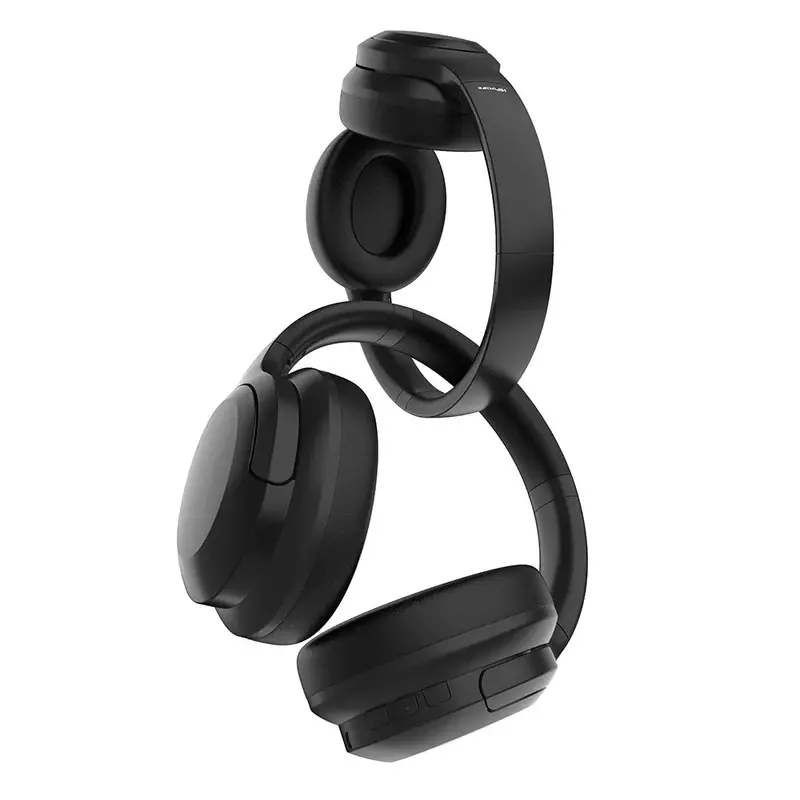 Слушалки, HiFuture FutureTour Black, Active Noise Canceling, 25-Hour Playtime, Memory Protein Foam Cover, Crystal-Clear Call, Wireless 5.2, AUX Cable - image 4