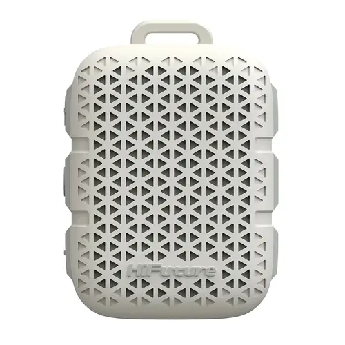 Boxe, HiFuture Pocket S Bej, Bluetooth 5.4, Rezistent la apă IPX7, Putere de ieșire 5W, Pair to Play (mod TWS), Autonomie de până la 8 ore, Suport - 1