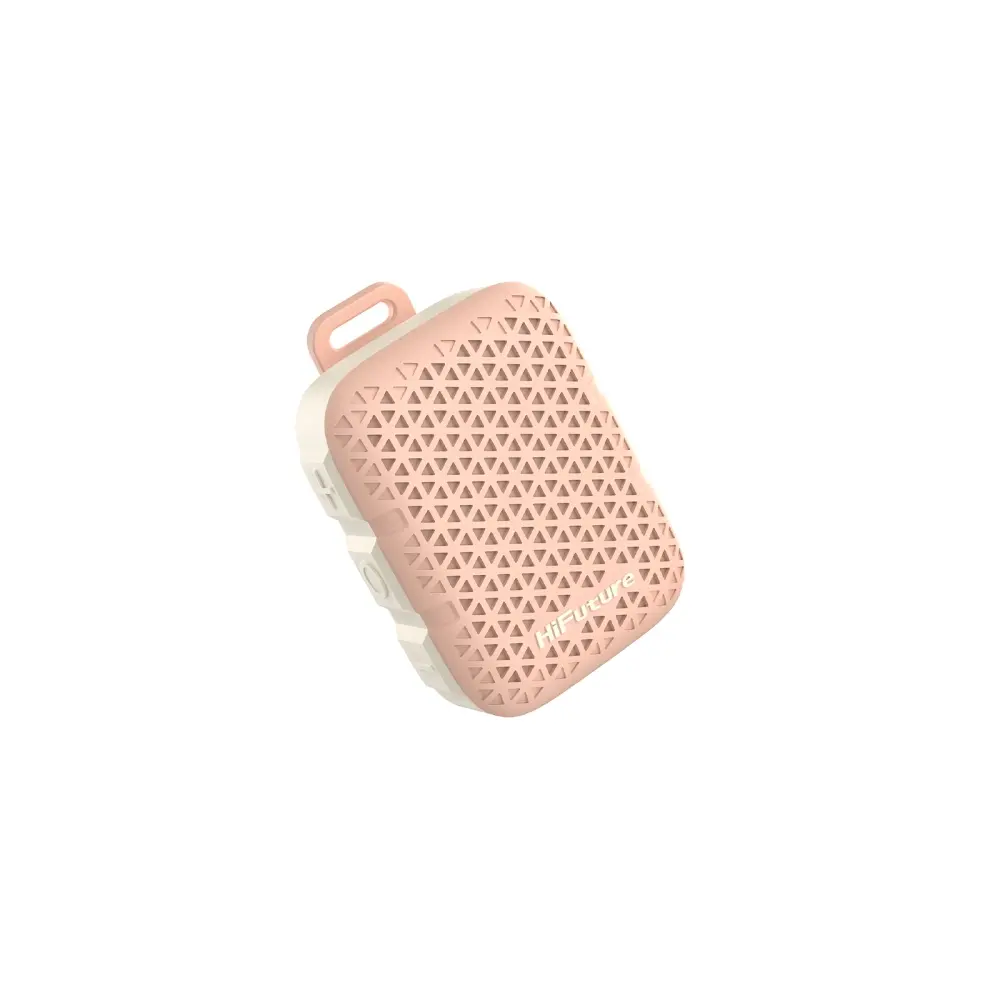 Ηχεία, HiFuture Pocket S Ροζ, Bluetooth 5.4, Αδιάβροχο IPX7, Ισχύς εξόδου 5W, Pair to Play (λειτουργία TWS), Αυτονομία έως 8 ώρες, Υποστήριξη κλιπ για