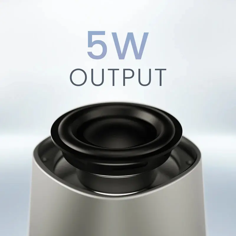 Ηχεία, HiFuture Mega S Ασημί γκρι, Bluetooth 5.4, MagSafe, Ισχύς εξόδου 5W, Ενσωματωμένο MIC με υποστήριξη Handsfree, Pair to Play (λειτουργία TWS) - image 2